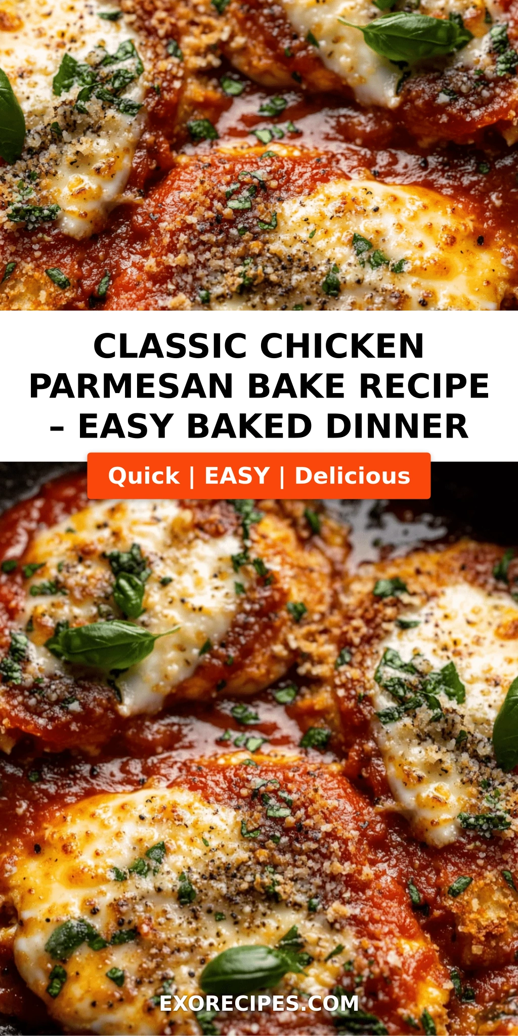 Classic Chicken Parmesan Bake