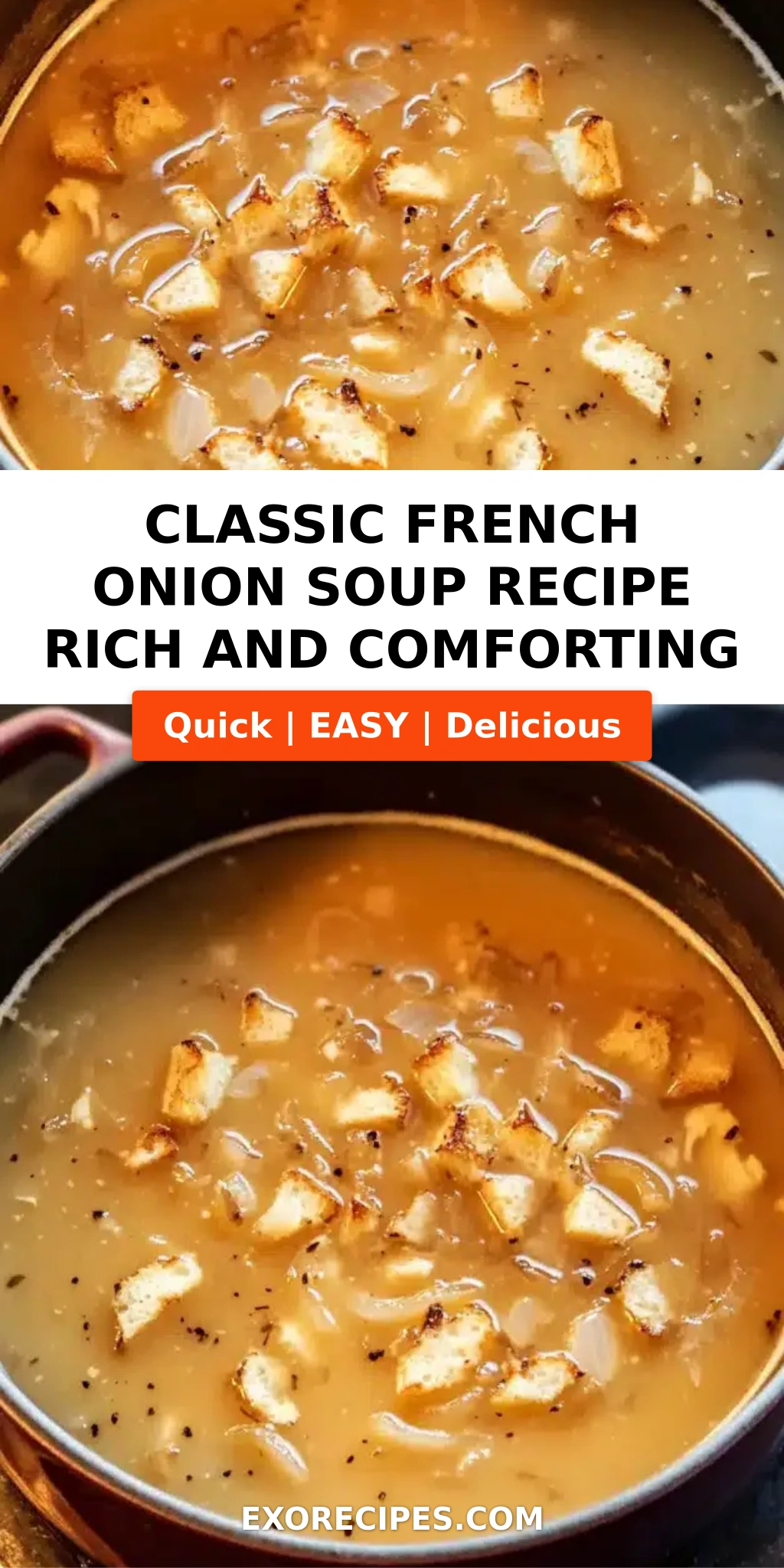 Classic French Onion Soup Recipe: A Timeless Comfort in Every Spoonful