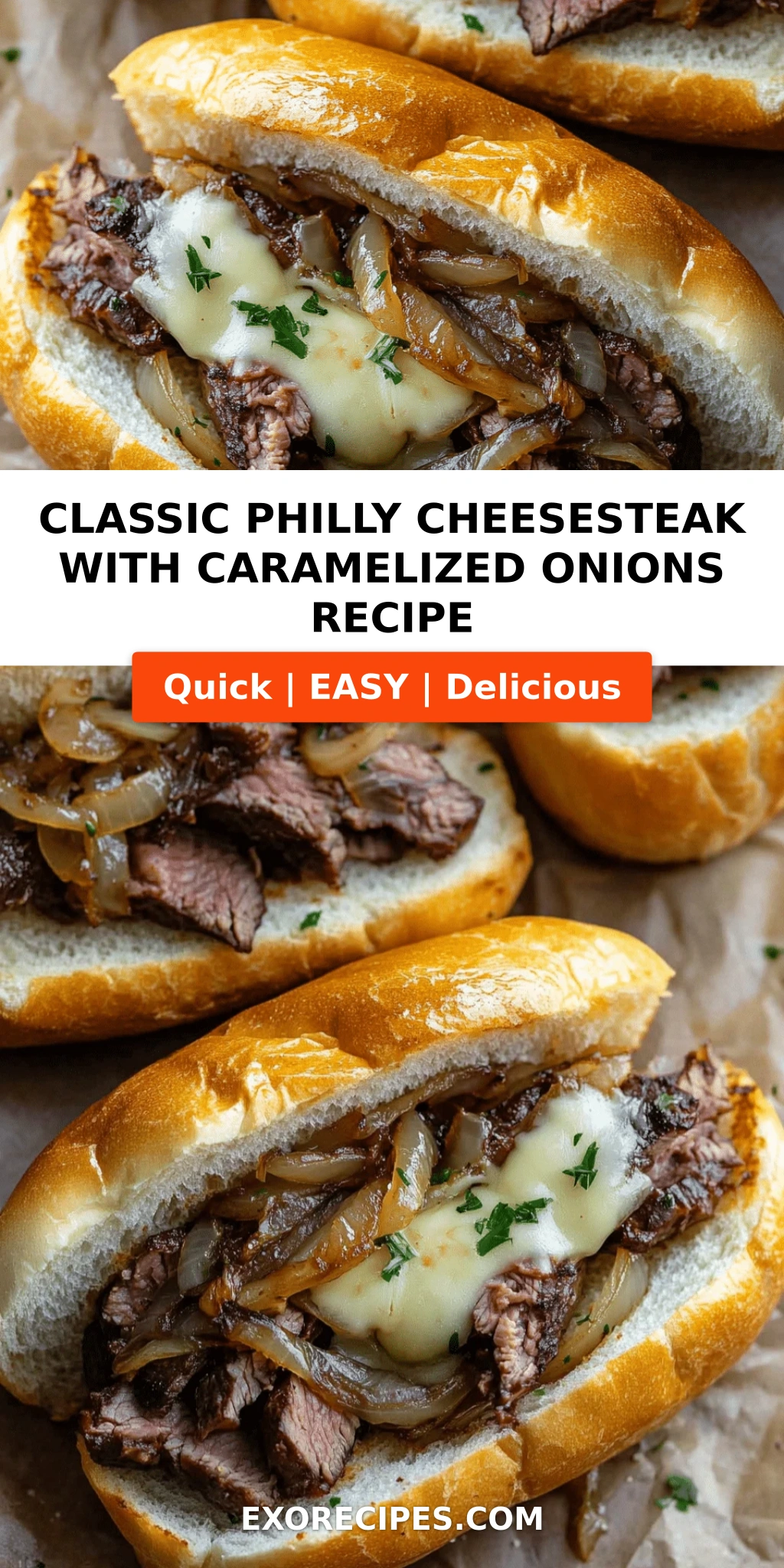 Classic Philly Cheesesteak with Caramelized Onions: A Flavorful Journey to Cheesesteak Perfection