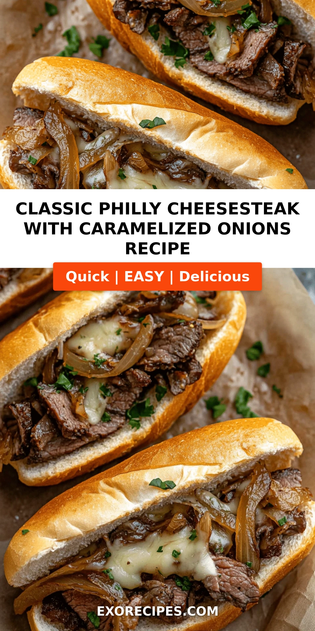 Classic Philly Cheesesteak with Caramelized Onions: A Flavorful Twist on a Timeless Favorite