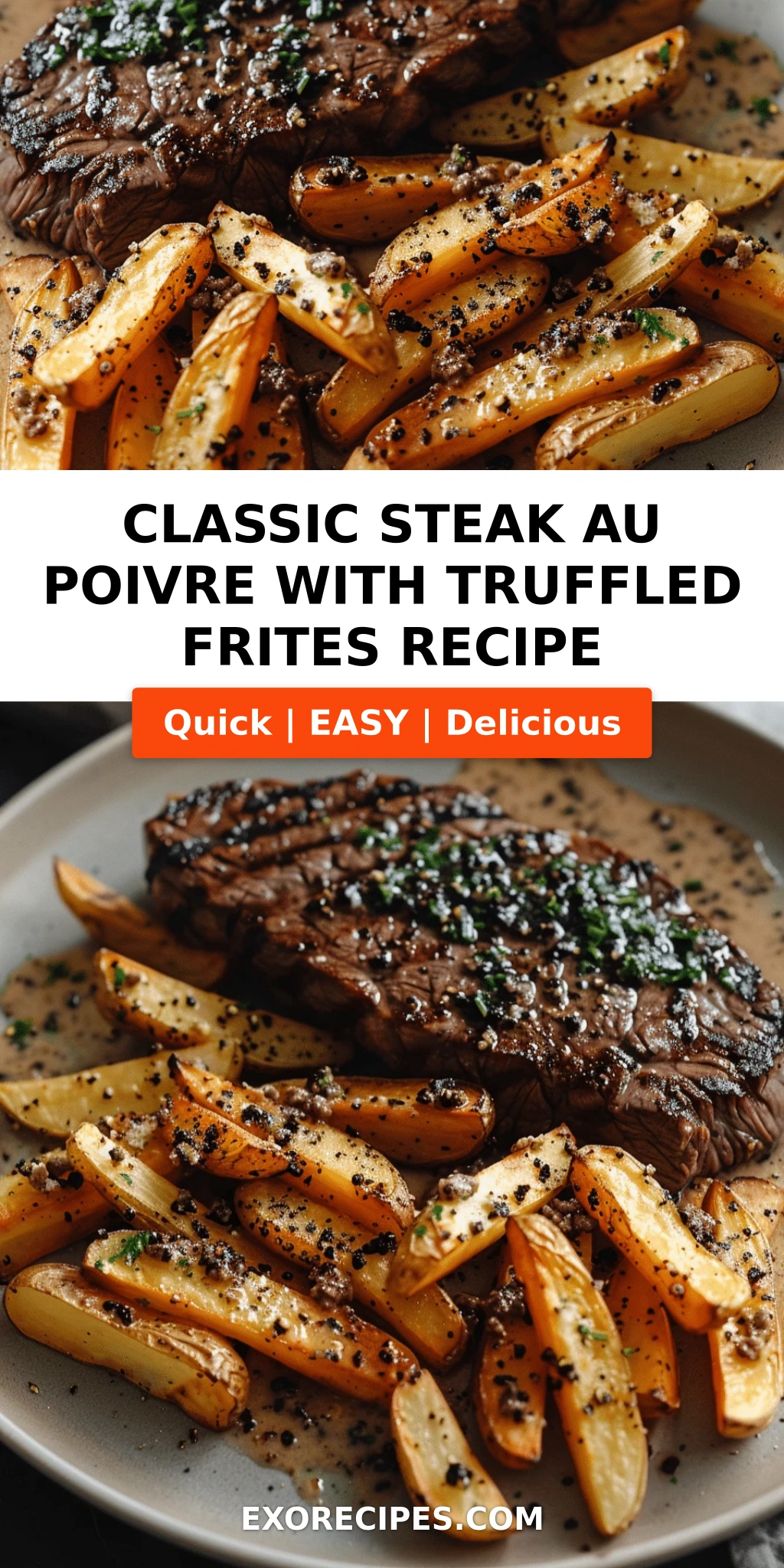 Classic Steak au Poivre with Truffled Frites