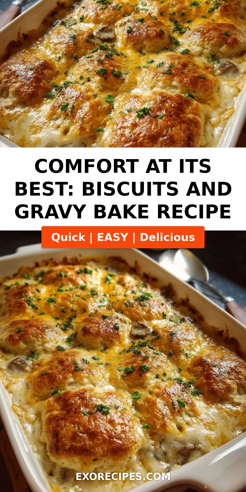 Comfort at Its Best: Biscuits and Gravy Bake Recipe