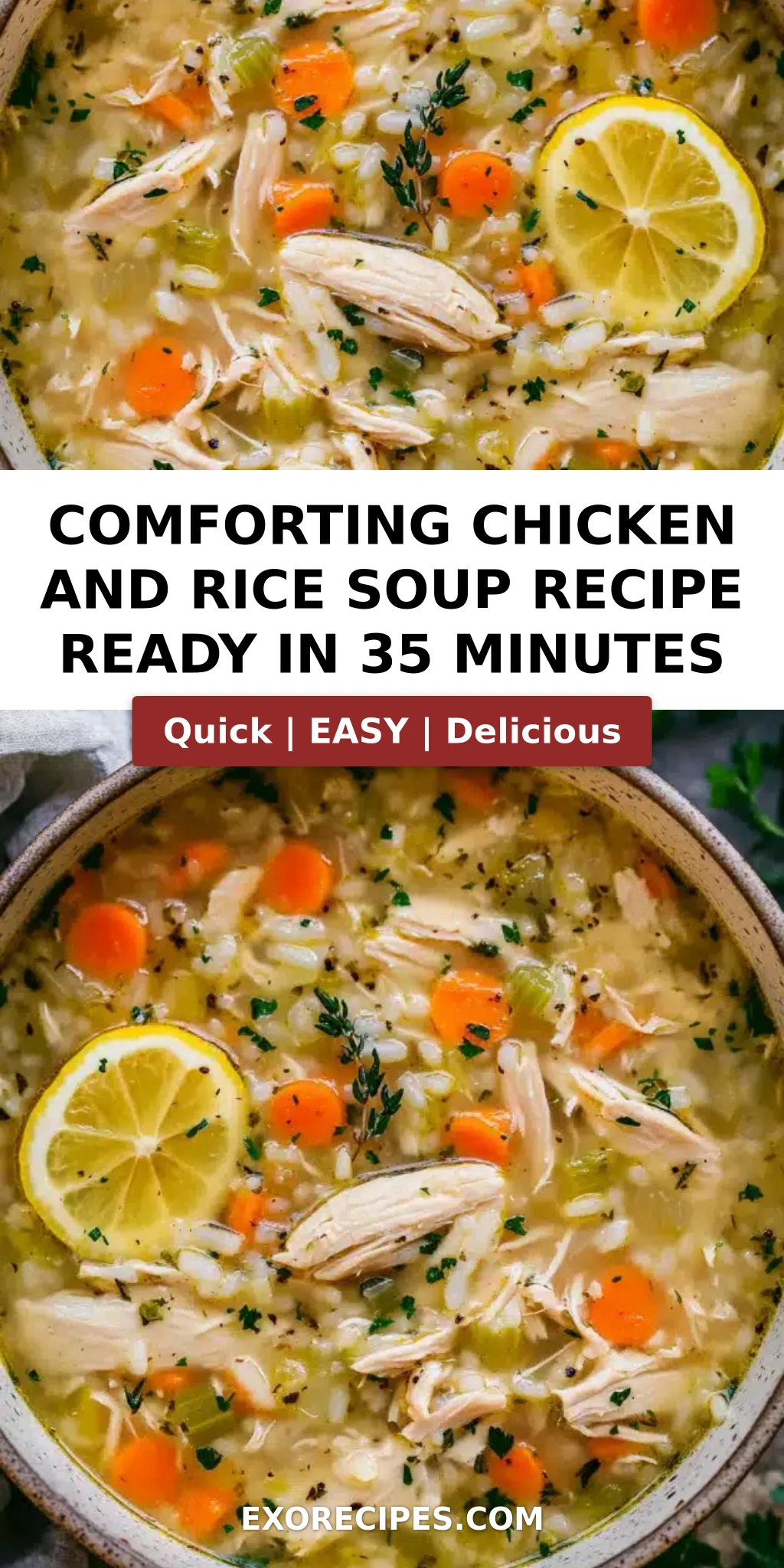 Comforting Chicken and Rice Soup: A Hearty Hug in a Bowl