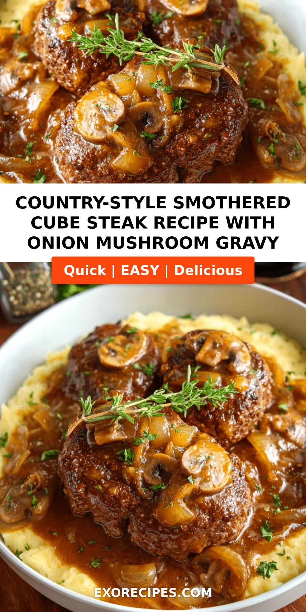 Country-Style Smothered Cube Steak