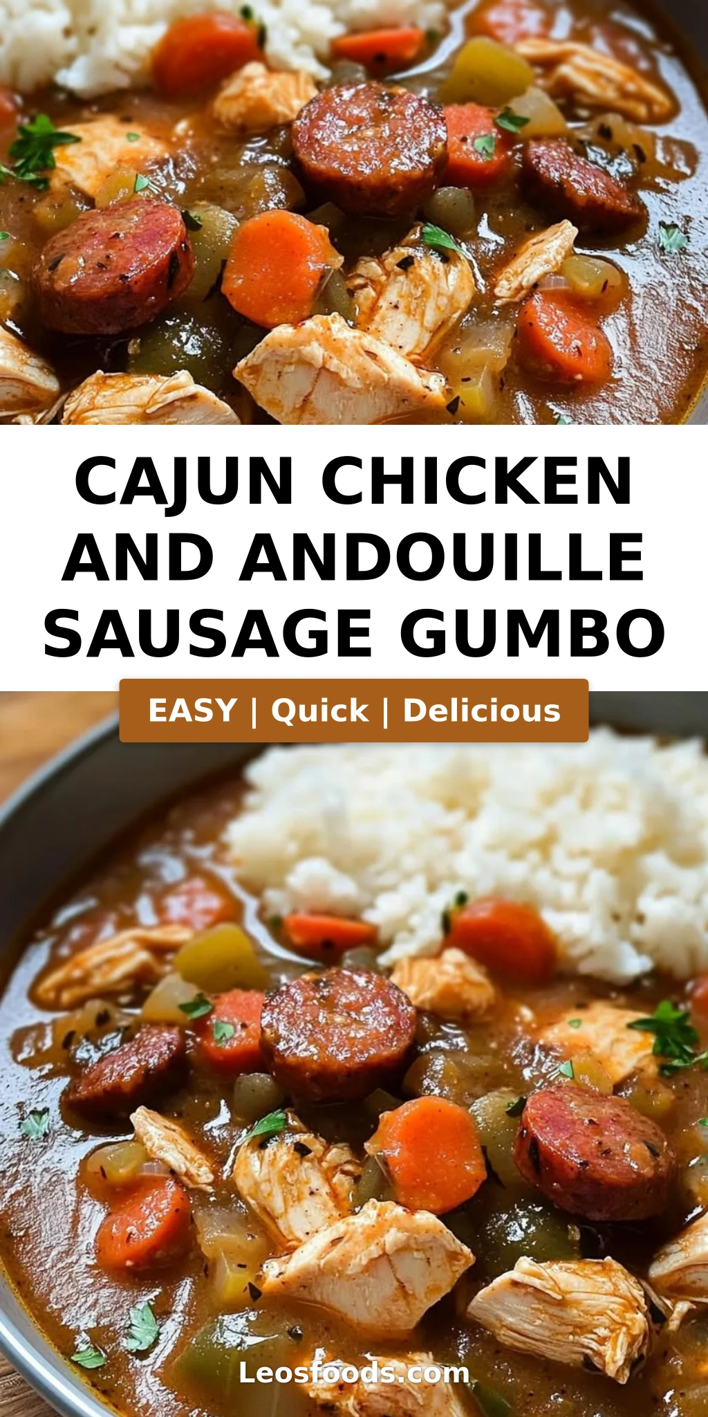 Cajun Chicken and Andouille Sausage Gumbo
