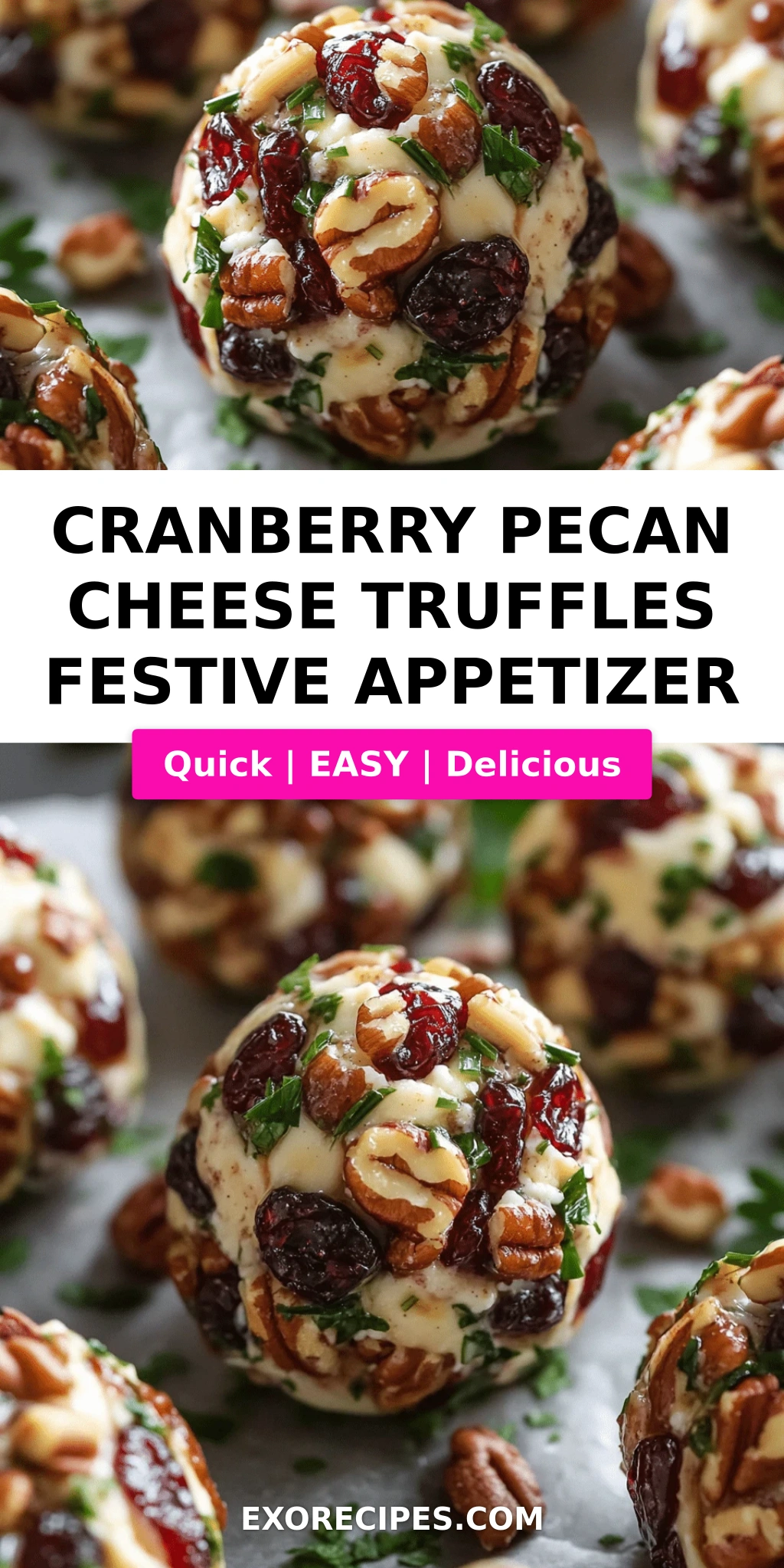 Cranberry Pecan Cheese Truffles Recipe Your Ultimate Festive Appetizer