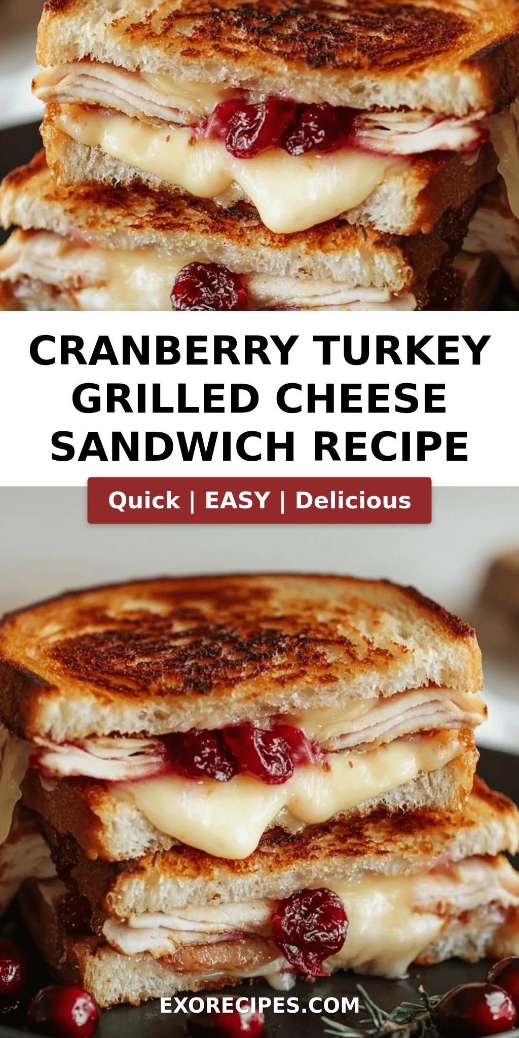 Cranberry Turkey Grilled Cheese Sandwich Recipe: A Tasty Twist on a Classic Favorite