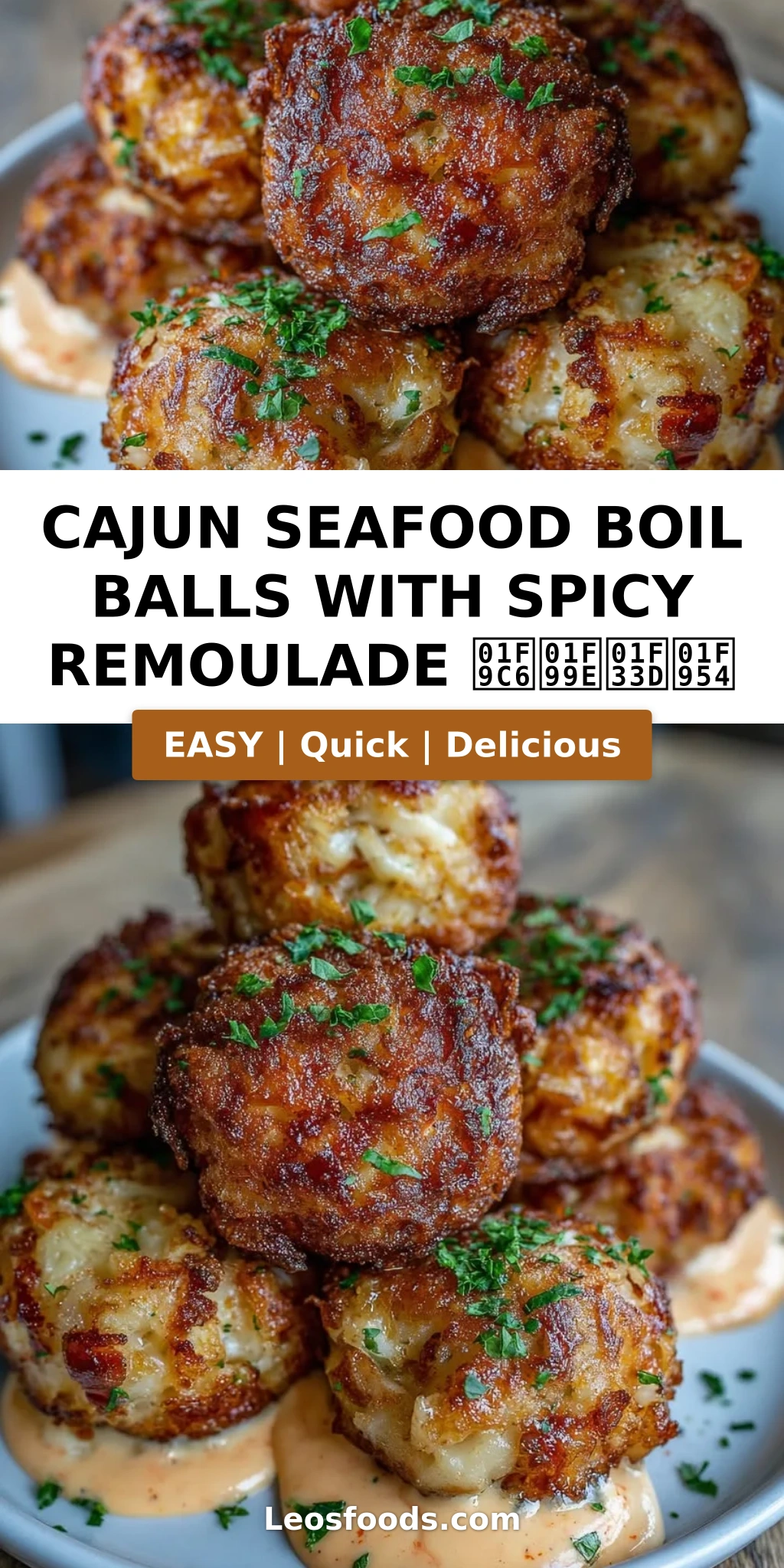 Cajun Seafood Boil Balls with Spicy Remoulade 🧆🦞🌽🥔
