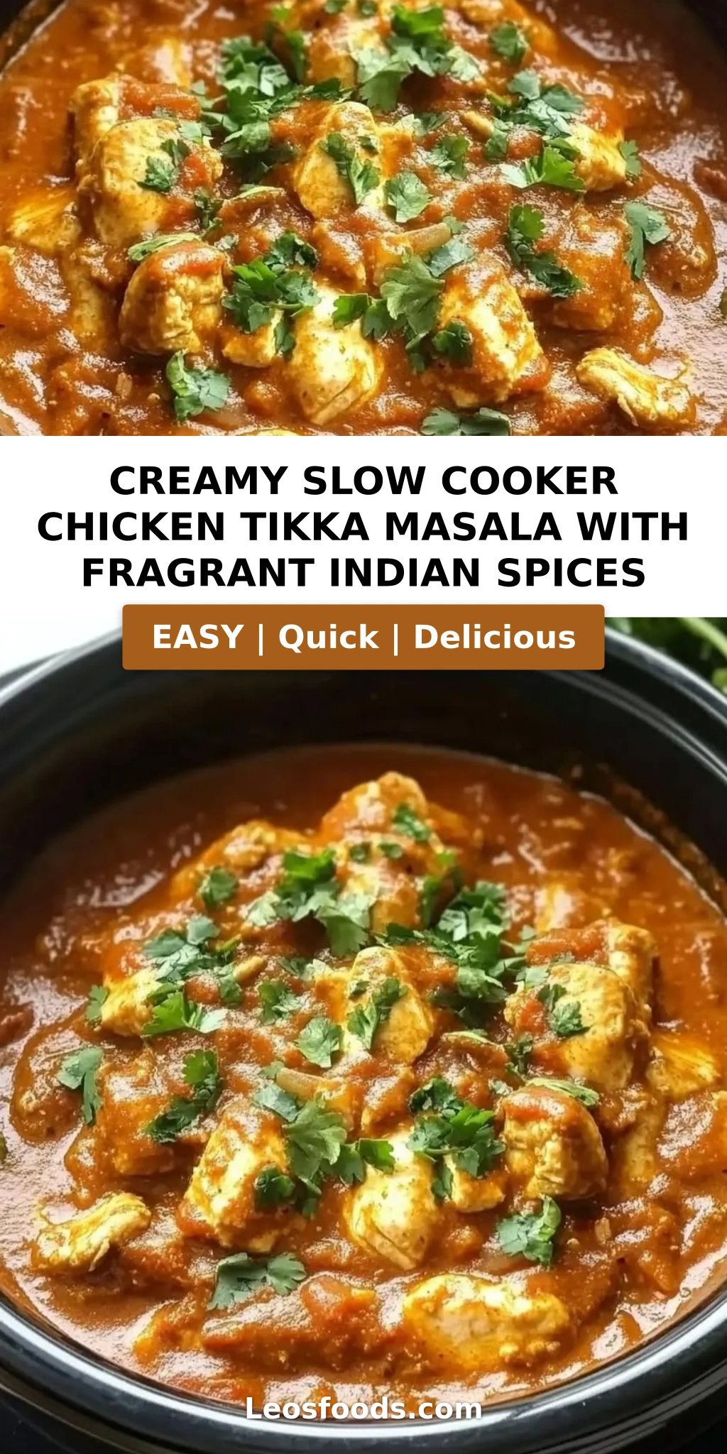 Creamy Slow Cooker Chicken Tikka Masala with Fragrant Indian Spices