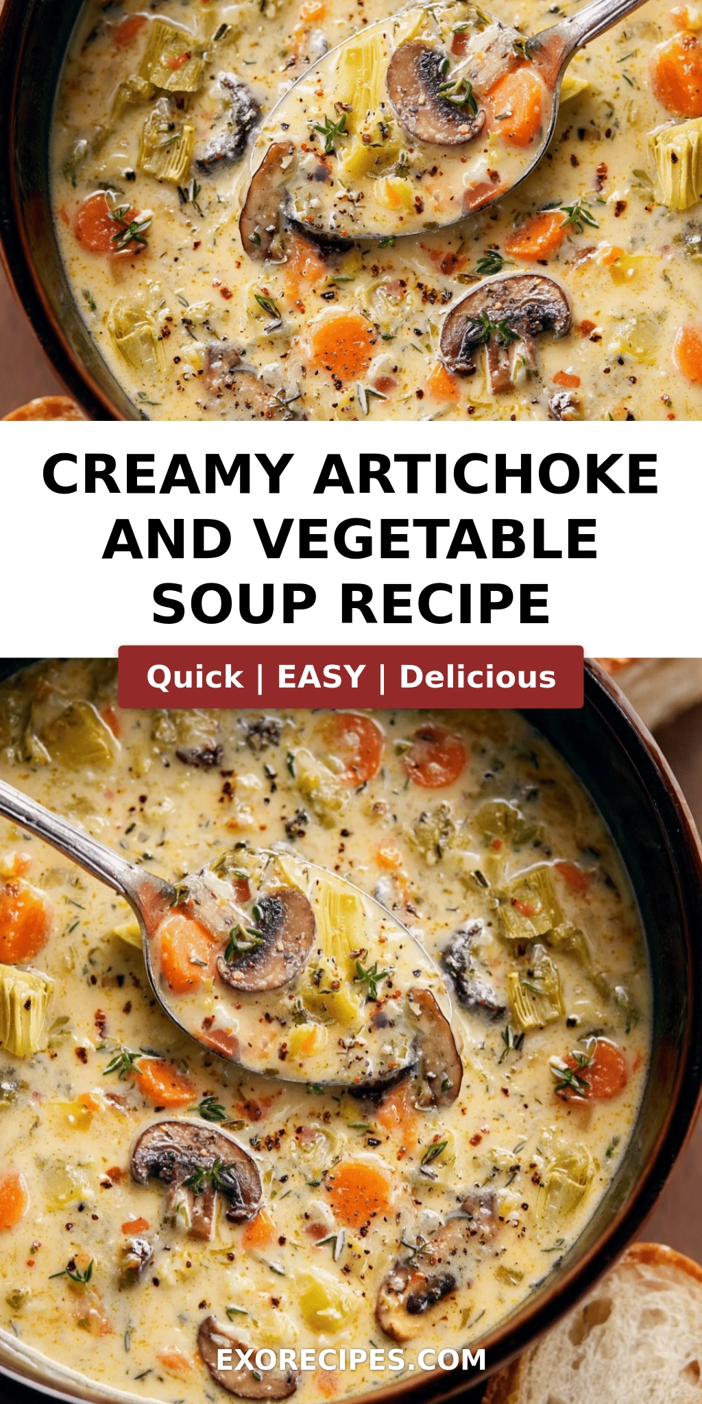 Creamy Artichoke and Vegetable Soup: A Cozy Bowl of Comfort