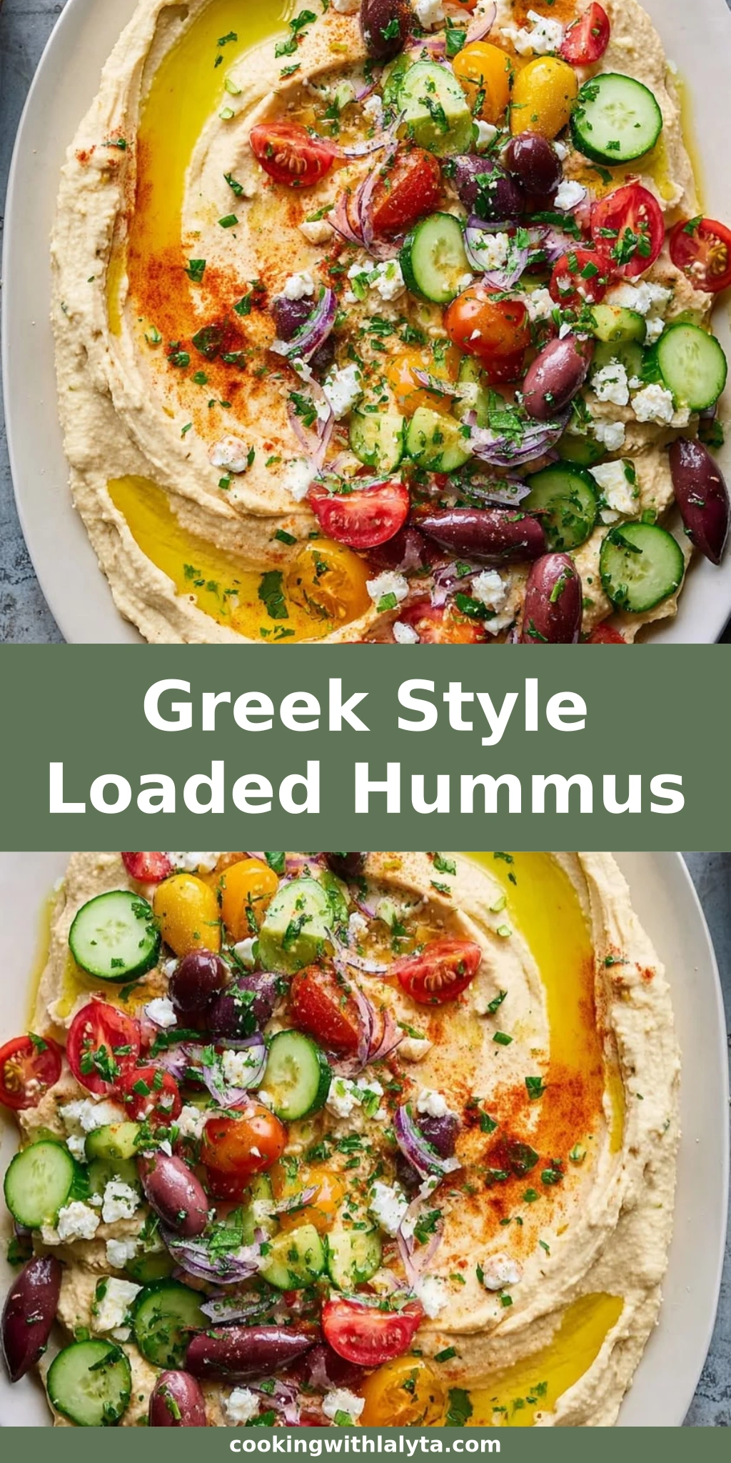 Greek Style Loaded Hummus