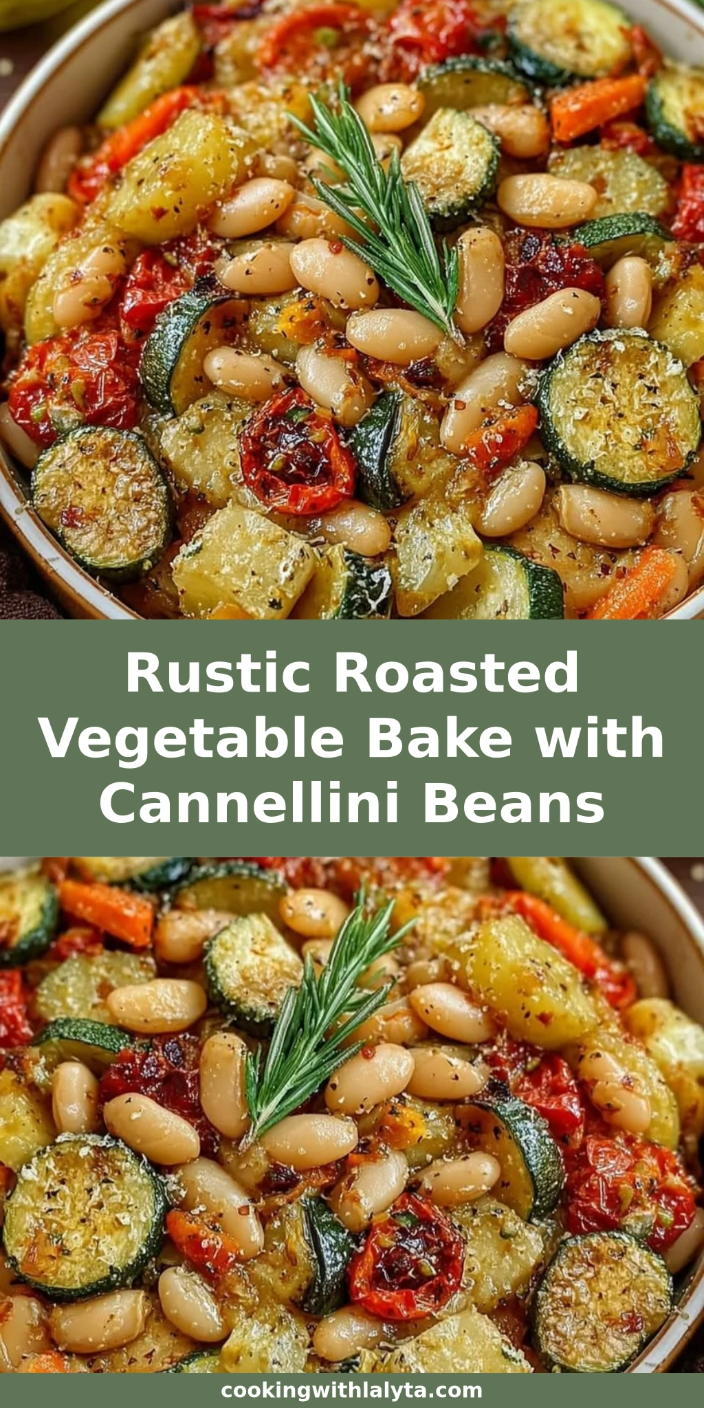 Rustic Roasted Vegetable Bake with Cannellini Beans