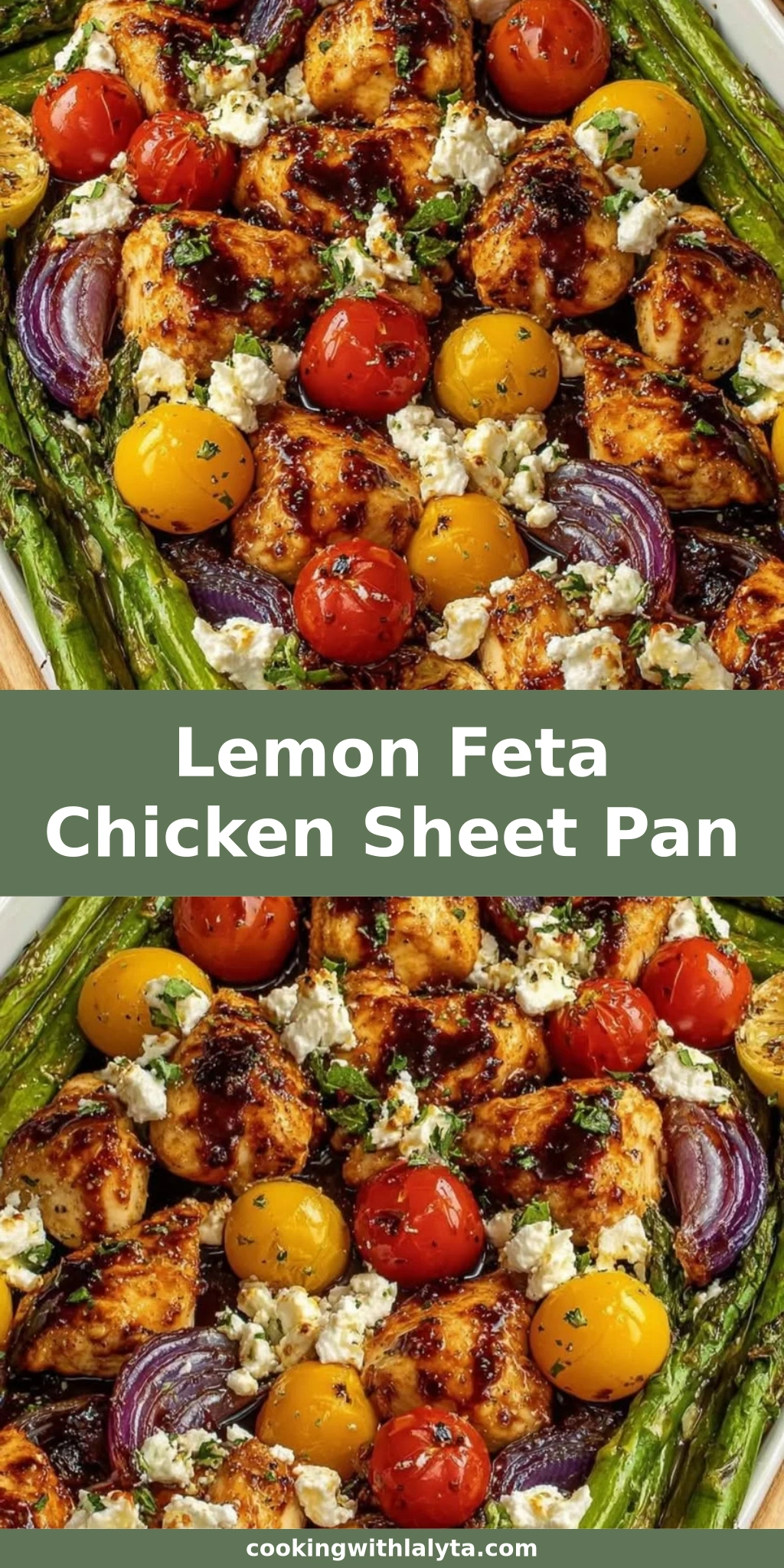 Lemon Feta Chicken Sheet Pan