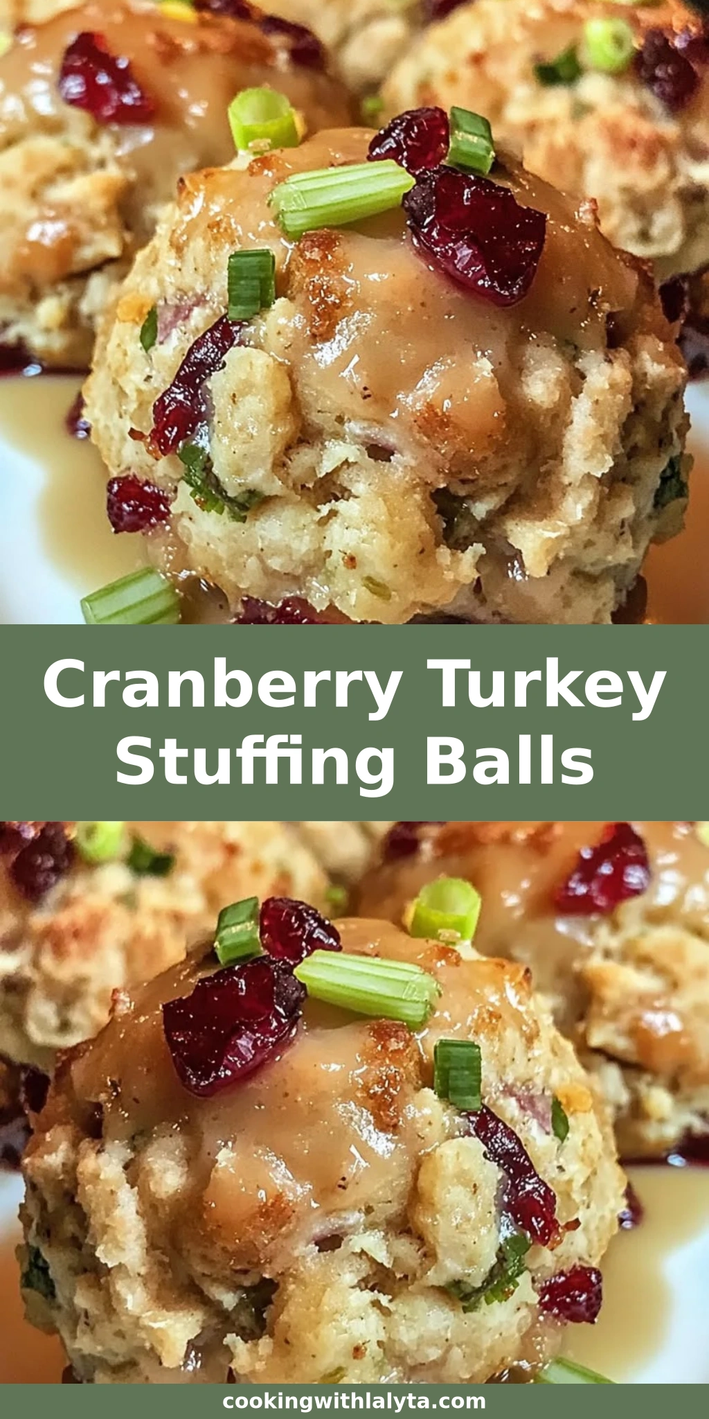 Cranberry Turkey Stuffing Balls