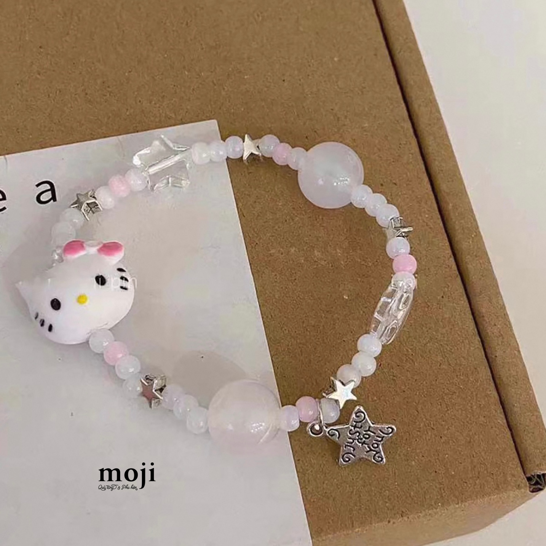 Vòng tay MJ Sanrio family Hello Kitty star circle chuỗi hạt