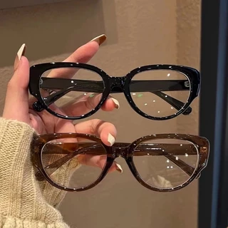 Kính Mắt Mèo Khung Chống Ánh Sáng Xanh Retro Tam Giác Chống Bức Xạ Máy Tính Kính Mắt Dành Cho Nữ