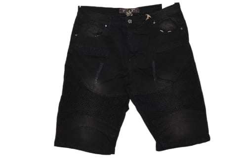 Men's Big and Tall Biker Motto Shorts – Moto Style Urban Streetwear – Sizes 42-50 - Image 6