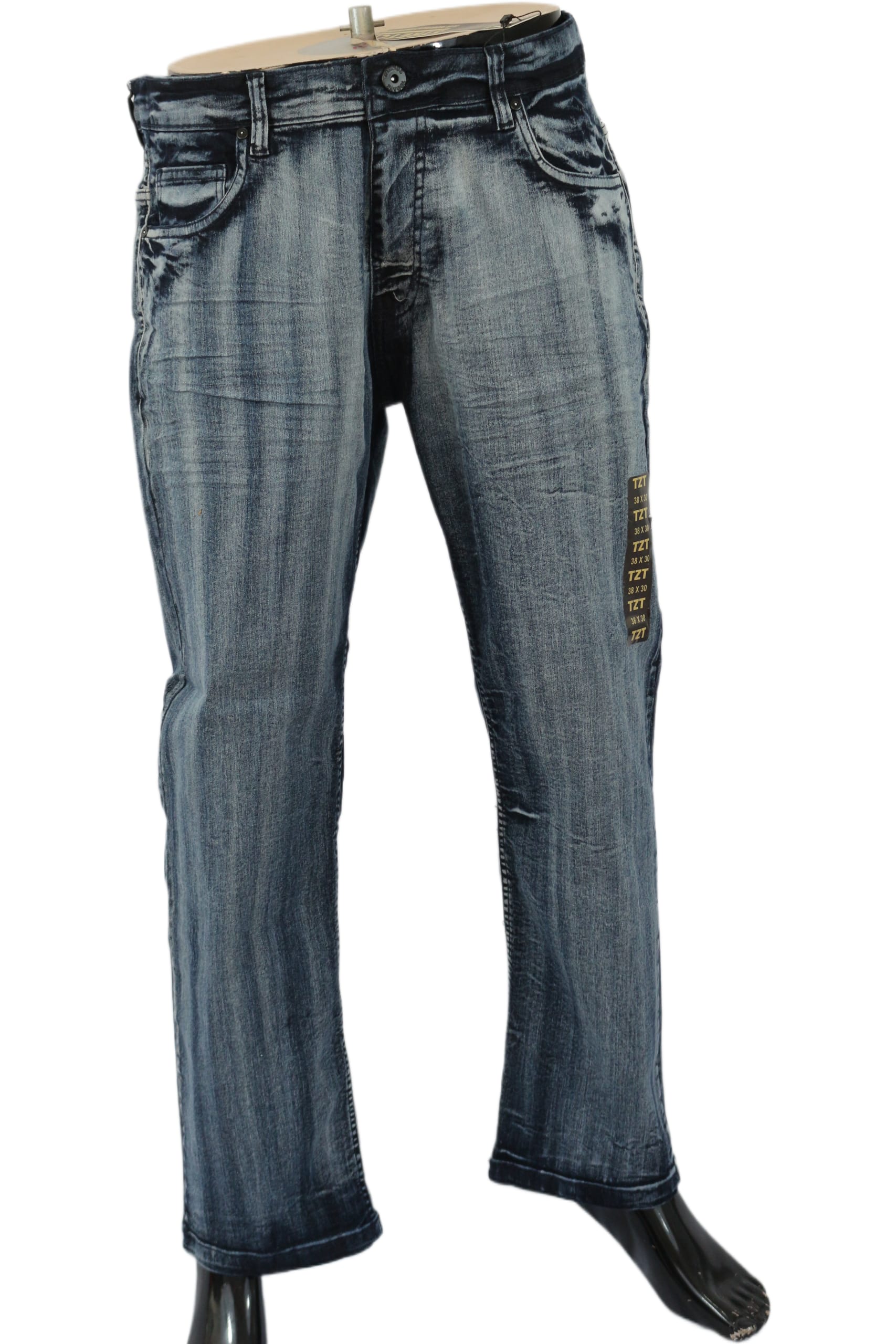 Men’s Stretch Relaxed Fit Jeans – Comfort Flex Denim for Big & Tall Sizes (38–46)