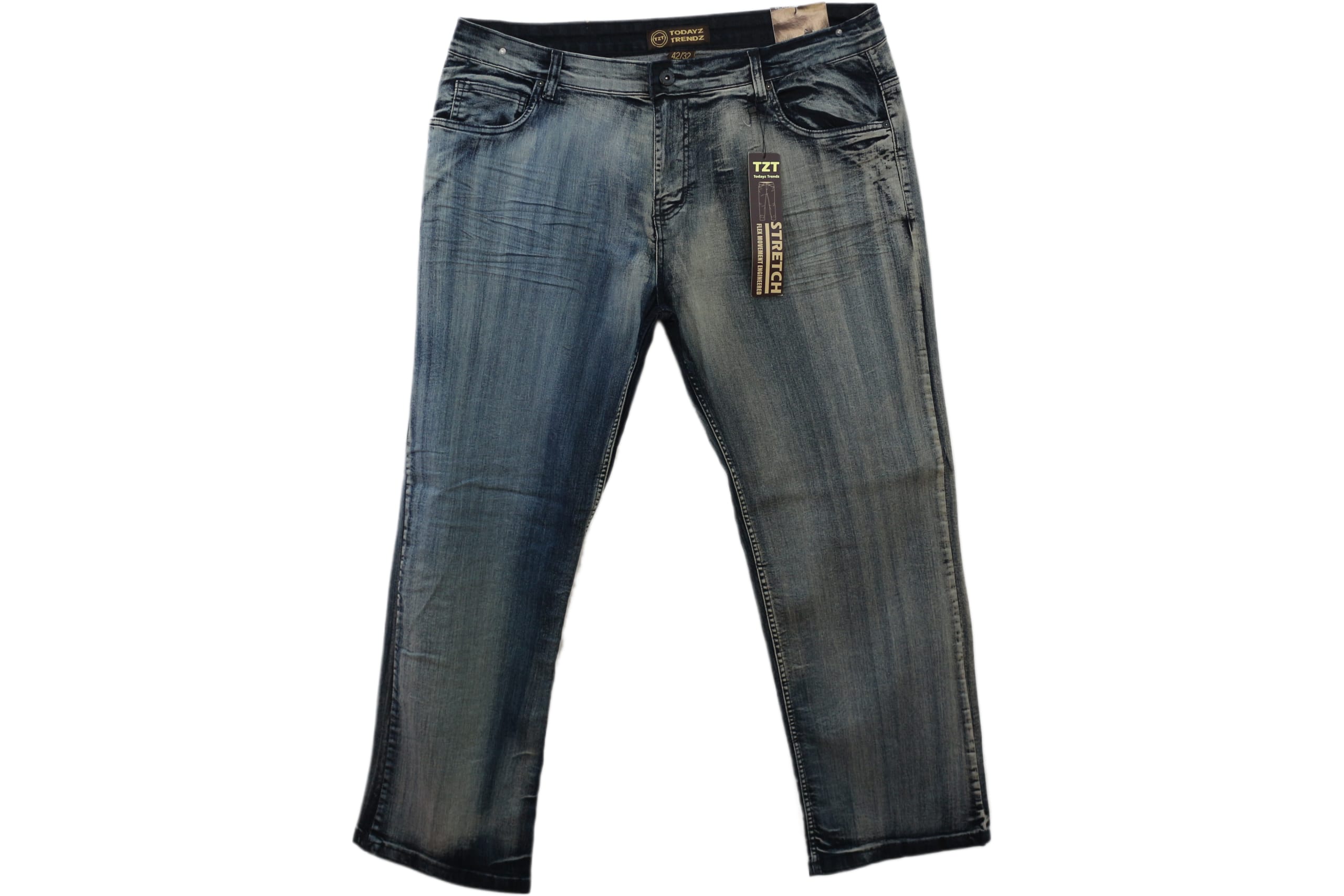 Men’s Stretch Relaxed Fit Jeans – Comfort Flex Denim for Big & Tall Sizes (38–46) - Image 3