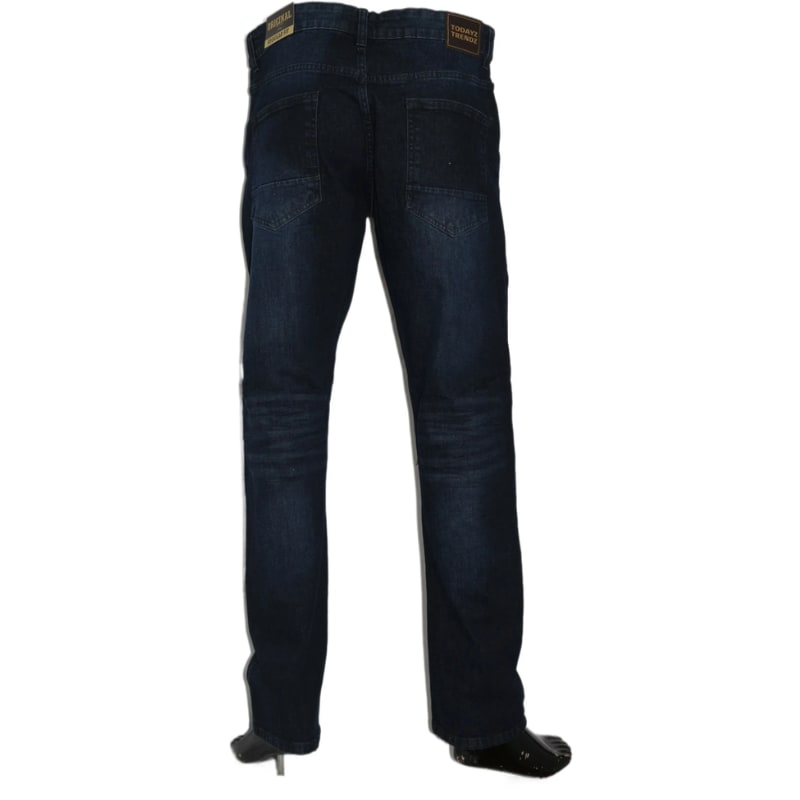 Men’s Slim Fit Stretch Denim Jeans – Black, Ice Blue, Dark Blue & Gray