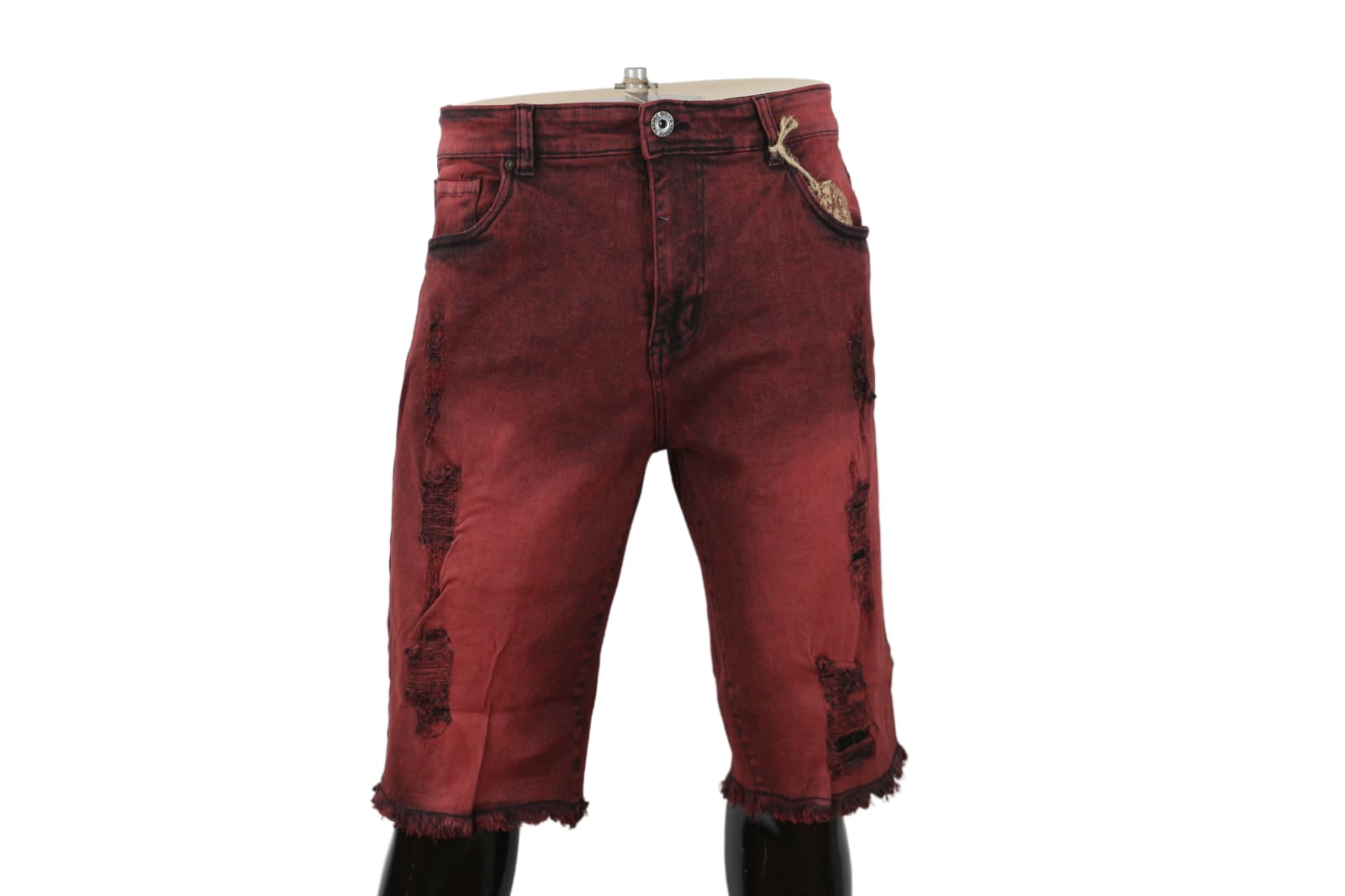 Men’s Basic Ripped & Repaired Denim Shorts – Slim Fit Distressed Summer Shorts (28–50)