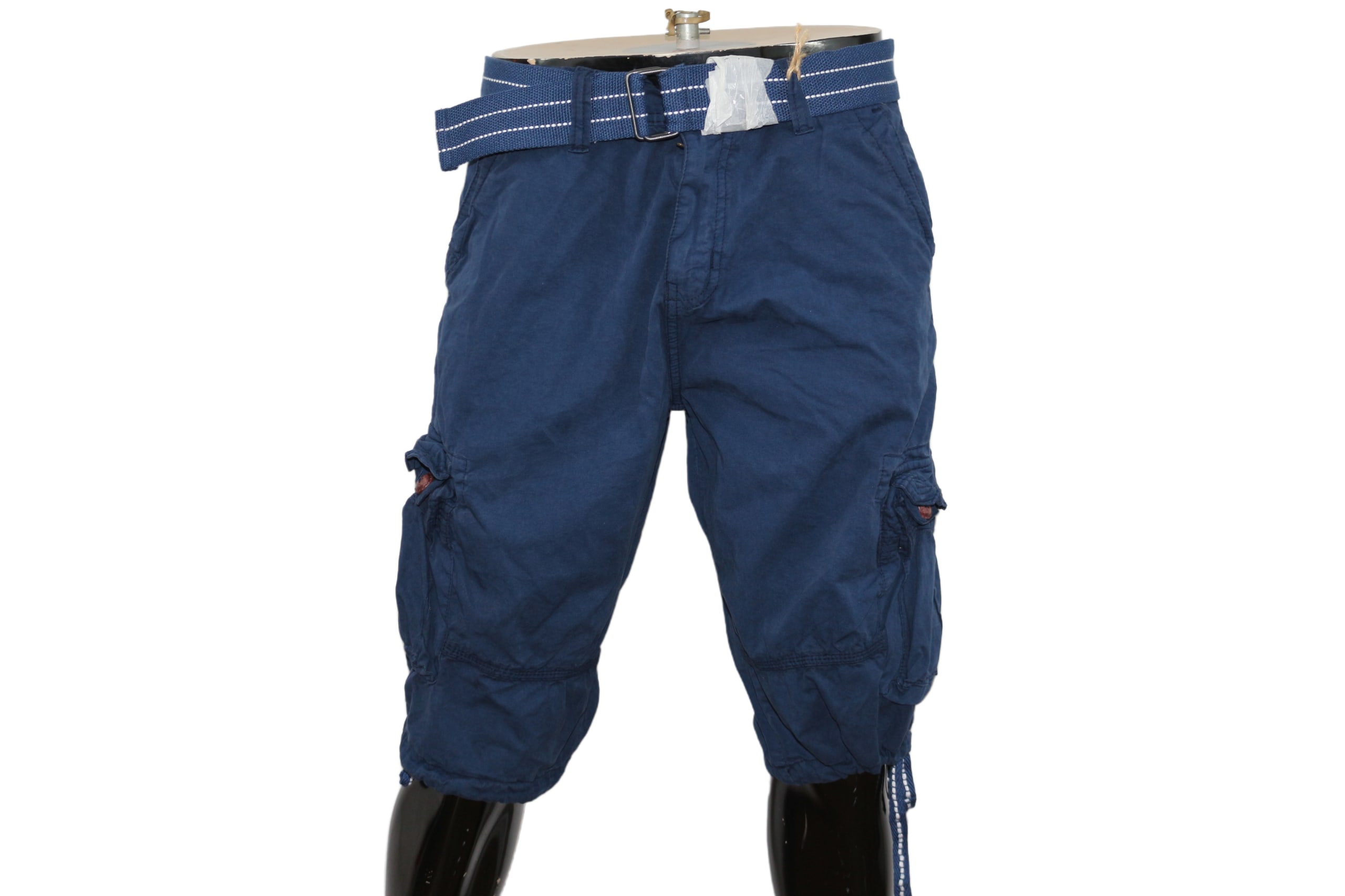Men’s 06 Pockets Wrinkled Cargo Shorts – Multi-Color Utility Summer Shorts