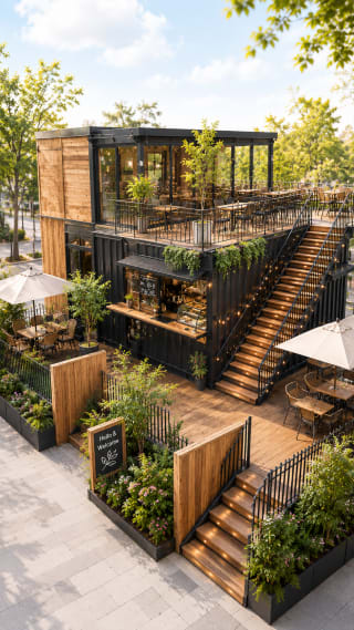 Charming Modern Café Escape