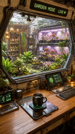 Futuristic Botanical Oasis