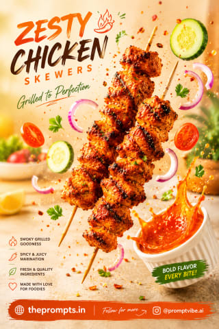 Sizzling Chicken Skewers
