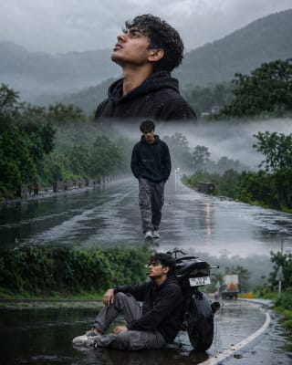 Rainy Road Cinematic