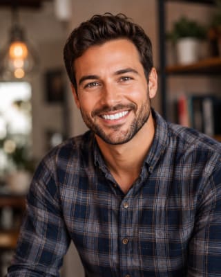 Casual Friendly Home Office Headshot