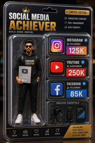 Social Media Creator Action Figure Prompt | Free AI Prompt