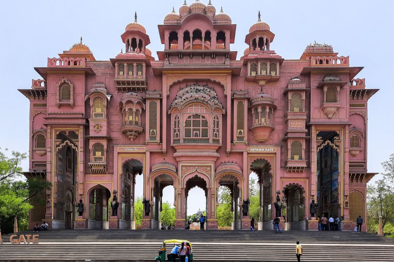Patrika Gate Jaipur - colourful nine-arch gateway with Rajasthani murals