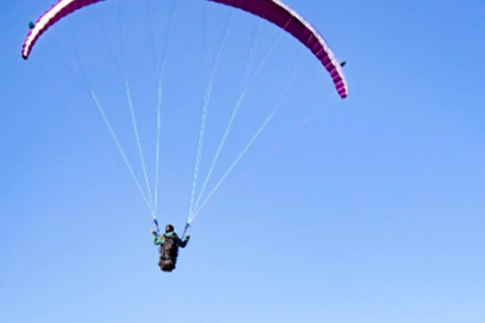 Paragliding over Udaipur with Lake Pichola and City Palace visible below