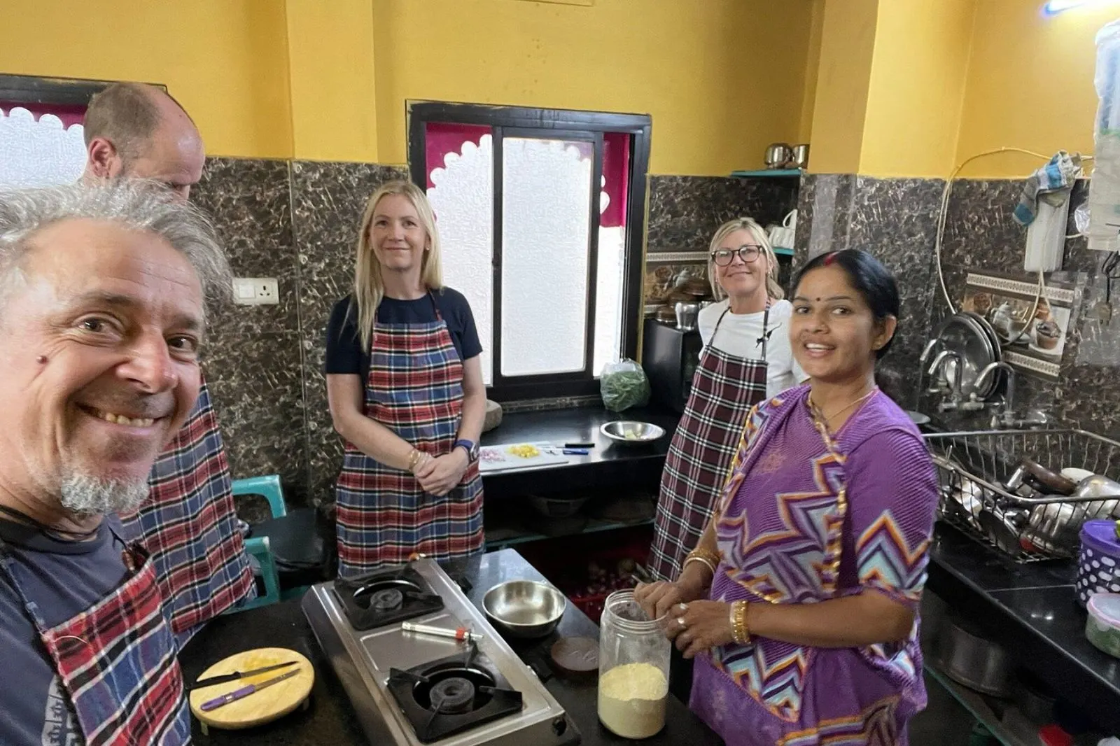 Cooking class in Udaipur — learning to prepare Rajasthani dishes with a local cook