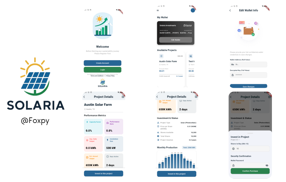 Solaria – Blockchain-Powered Renewable Energy Investments