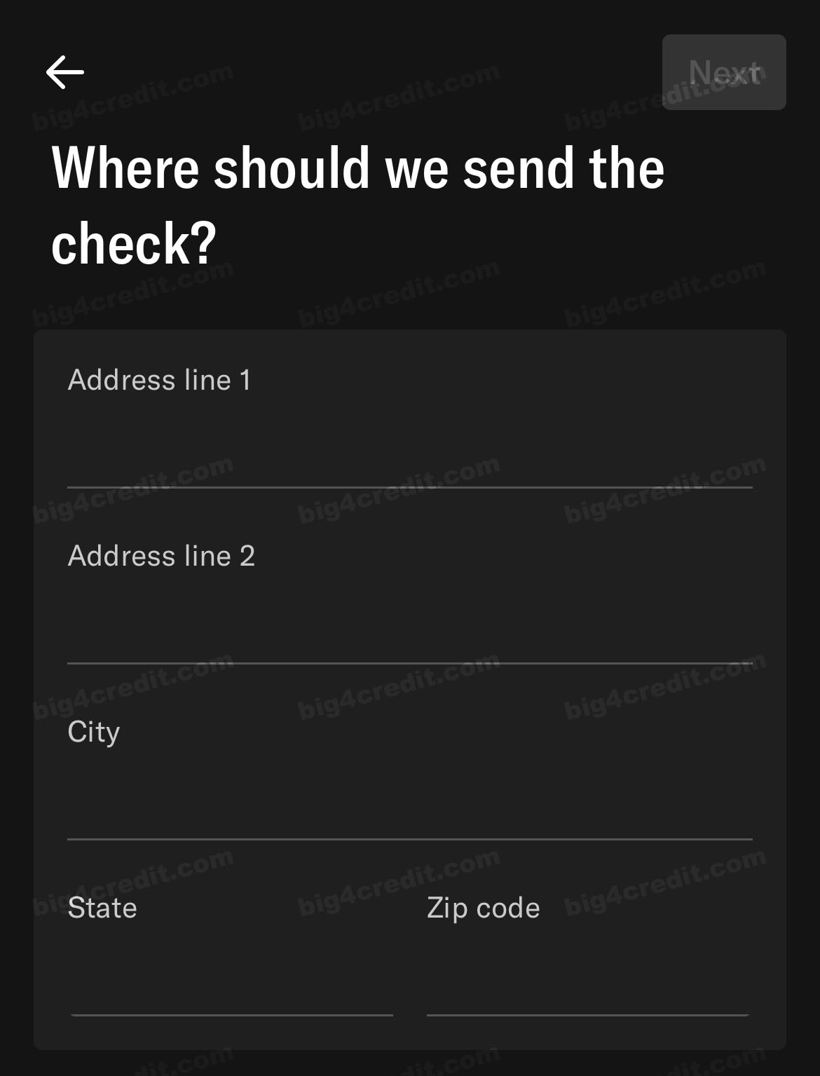 Screenshot of Bilt app
