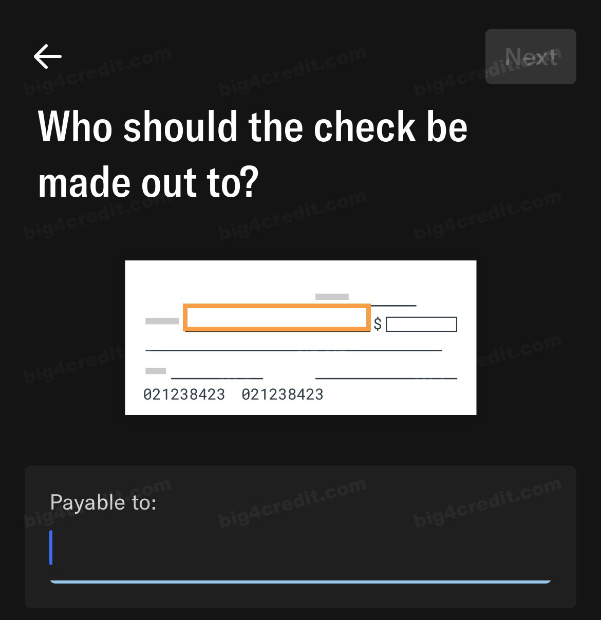 Screenshot of Bilt app