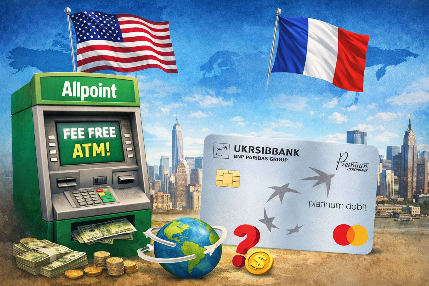 Allpoint ATMs and Foreign Debit Card: fee-free or not?