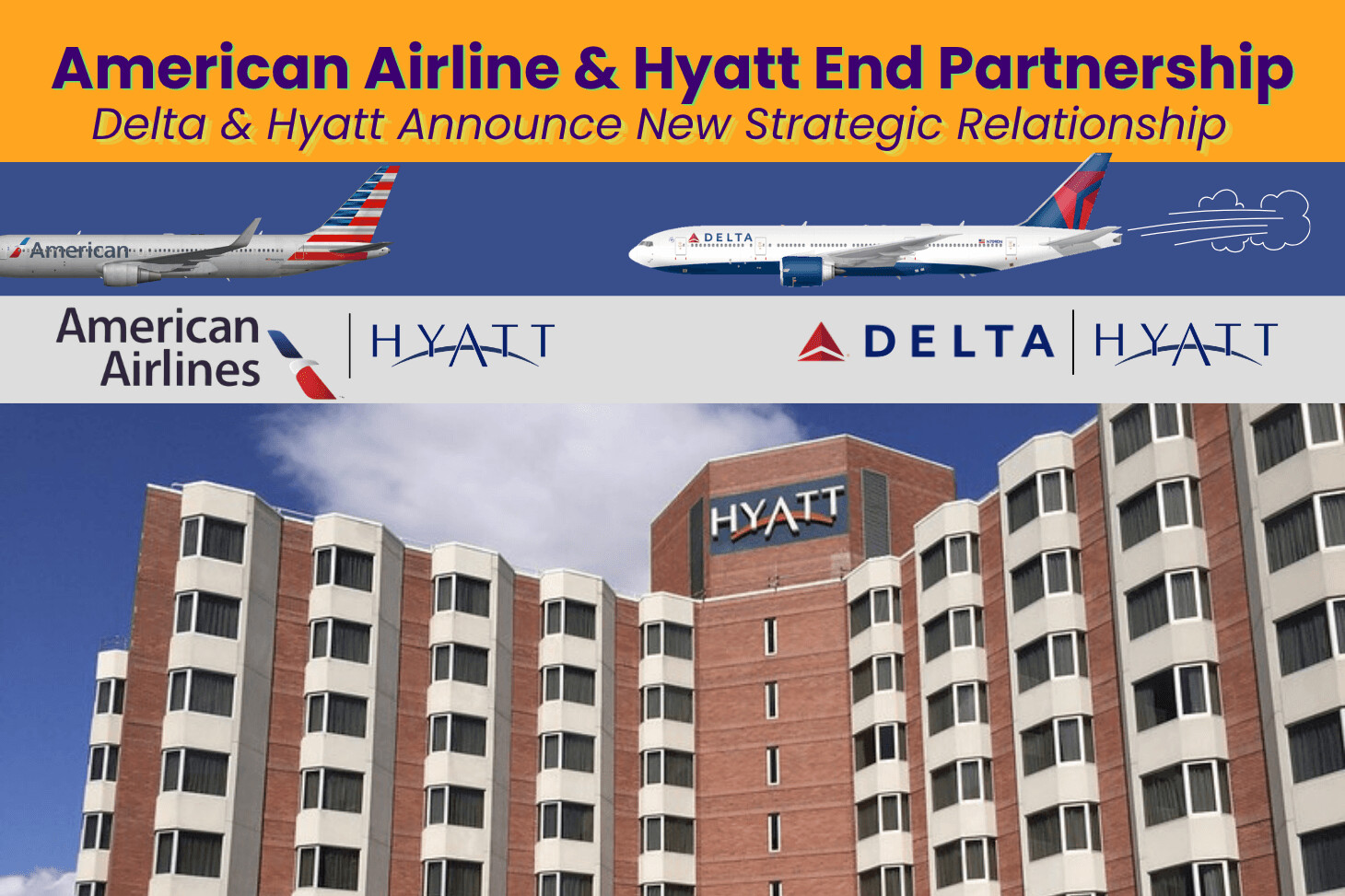 American Airlines and Hyatt End Enhanced Partnership as Delta and Hyatt Announce New Strategic Relationship