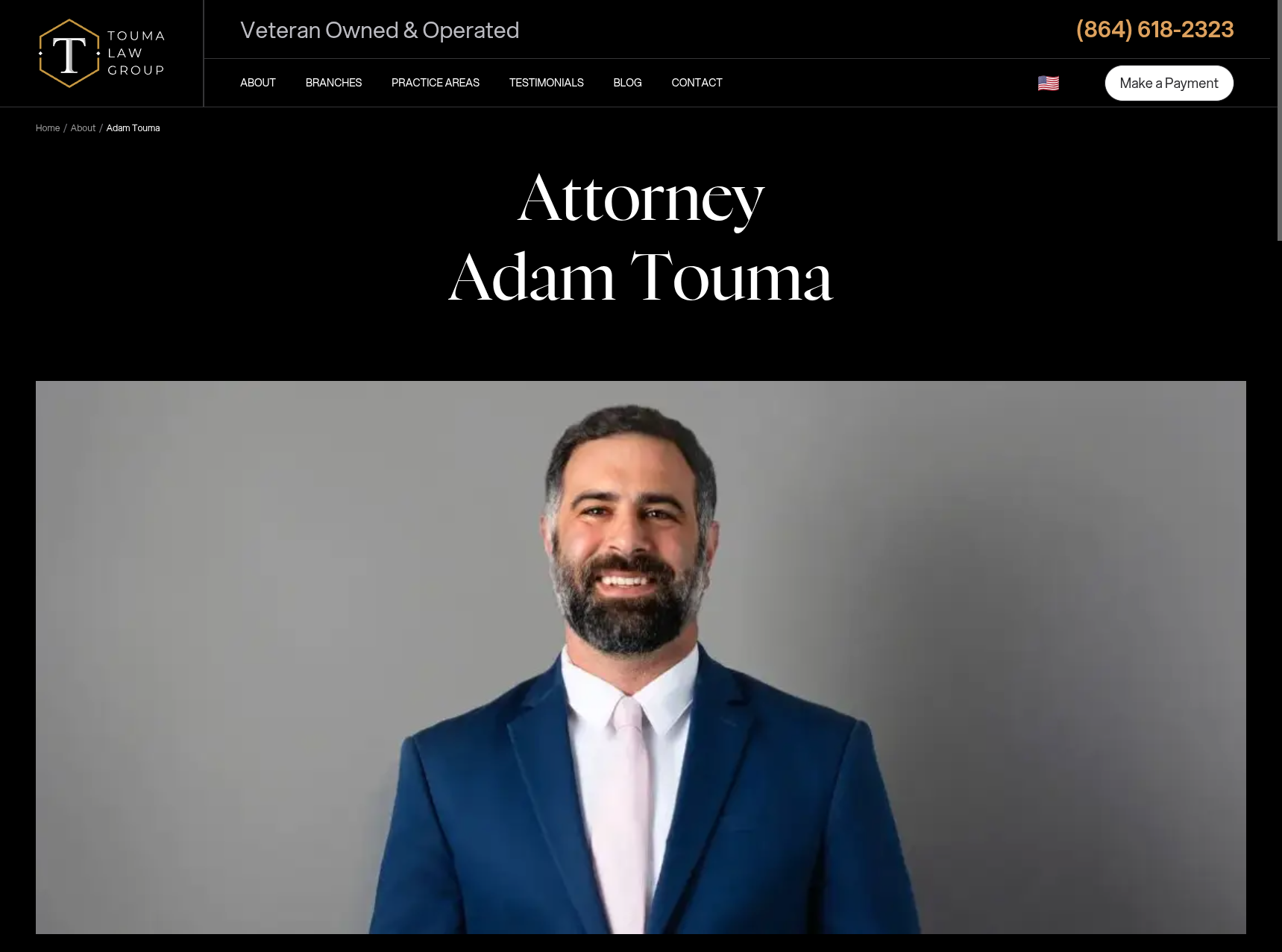 Perfil de un integrante del equipo legal de Touma Law Group
