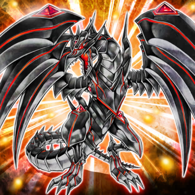 Red-Eyes Darkness Metal Dragon card artwork