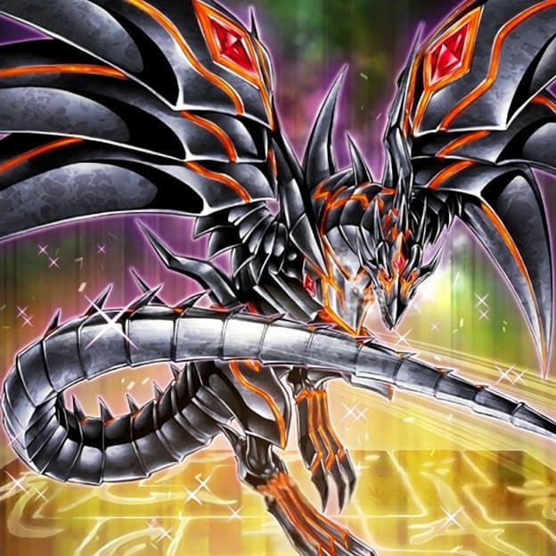 Red-Eyes Darkness Metal Dragon card artwork