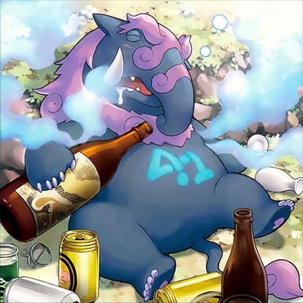 Number 41: Bagooska the Terribly Tired Tapir card artwork