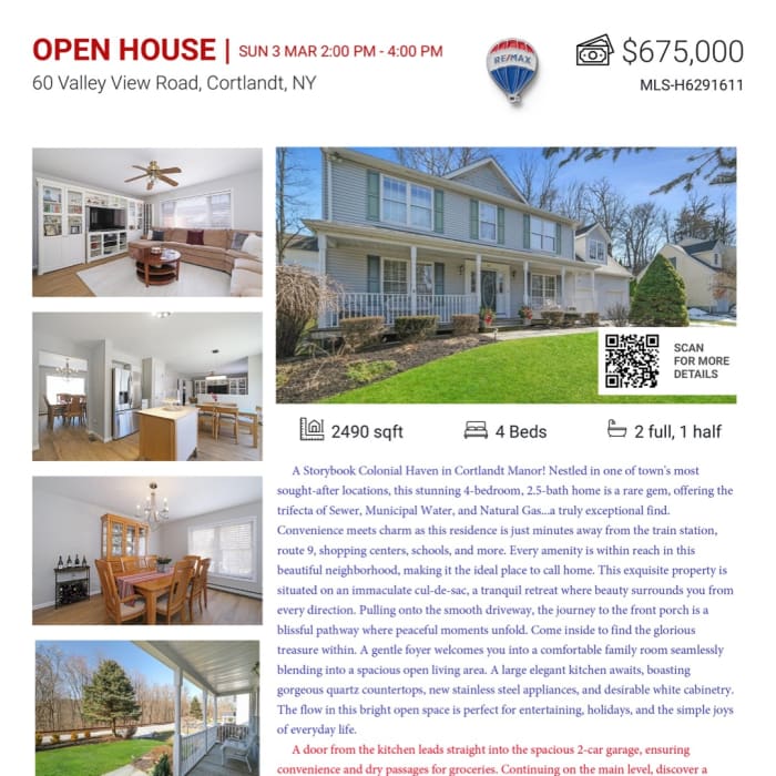Open-house property in the Hudson Valley