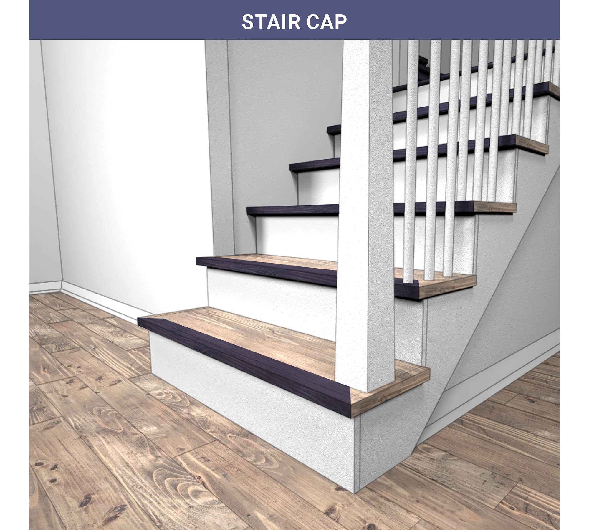 Vinyl, TrueMatch Flush Stair Nose - Image 3