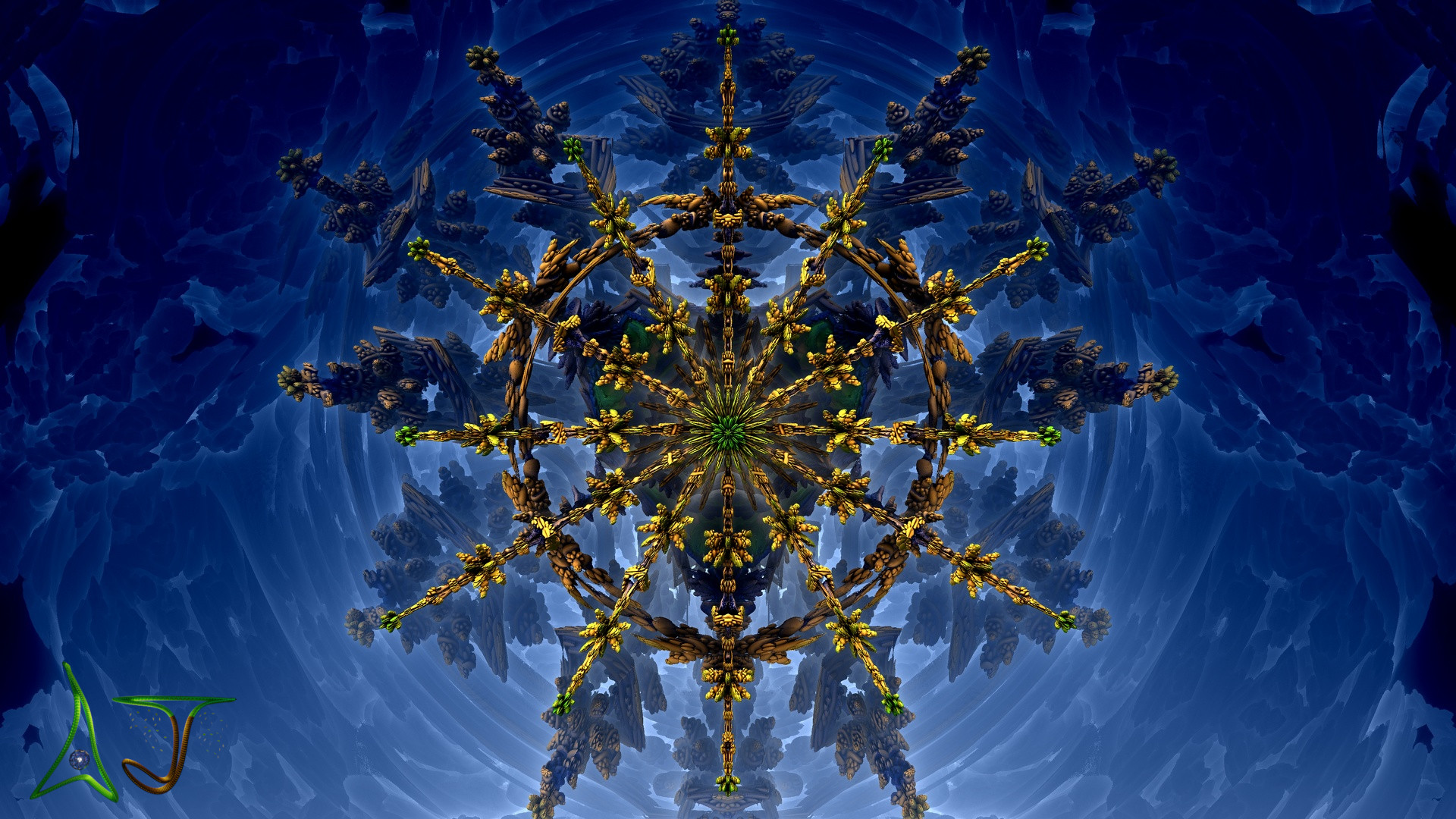 Projects - Abstract fractal art with vibrant colors