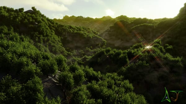 Forest landscape based on CG Geeks's tutorial