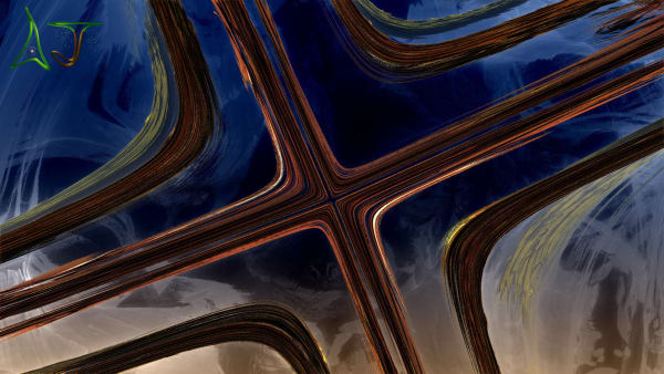 CROSSROADS - Fractal art made using Mandelbulb3D