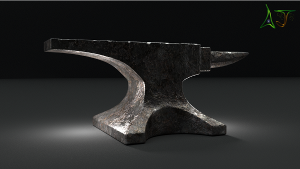 A Photorealistic anvil based on Blender-Guru's Tutorial